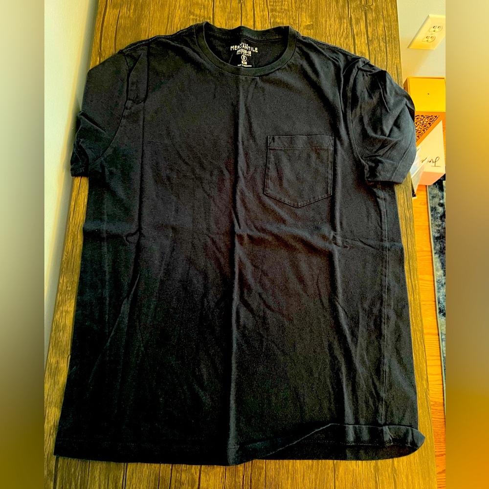 JCrew Mercantile Navy Broken-in Slim Short sleeve Pocket tee